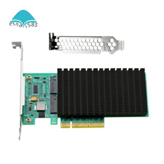 Anm02pe08 NVMe ตัวควบคุม PCIe เป็น M.2 พอร์ตคู่ พร้อมฮีทซิงค์ (ไม่ใช่กับ SSD)