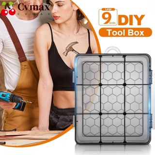 Cvmax กล่องพลาสติก แยกสกรู 2 ชิ้น ปรับได้ 2 ชิ้น