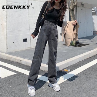 EOENKKY  กางเกงขายาว กางเกงยีสน์ผู้หญิง ทรงหลวม ๆ ตรง Retro Hip Hop Pants 2023 NEW Style  fashion ทันสมัย สวยงาม ทันสมัย A97L0WZ 36Z230909