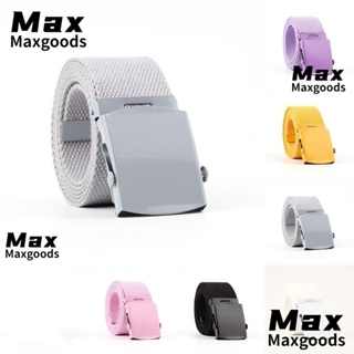 Maxg เข็มขัดผ้าใบถัก ยืดหยุ่น ทนต่อการเสียดสี เข้ากับทุกการแต่งกาย แฟชั่นสําหรับผู้ชาย และผู้หญิง