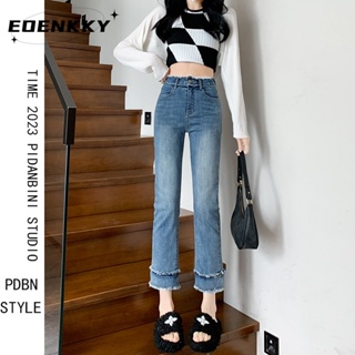 EOENKKY  กางเกงขายาว กางเกงยีสน์ผู้หญิง ทรงหลวม ๆ ตรง Retro Hip Hop Pants 2023 NEW Style  Korean Style ทันสมัย รุ่นใหม่ พิเศษ A97L313 36Z230909