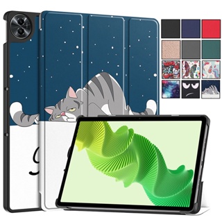 เคสแท็บเล็ตหนัง PU ฝาพับแม่เหล็ก พร้อมขาตั้ง สําหรับ Realme Pad 2 Case 2023 OPPO Realme Pad 2 11.5 นิ้ว