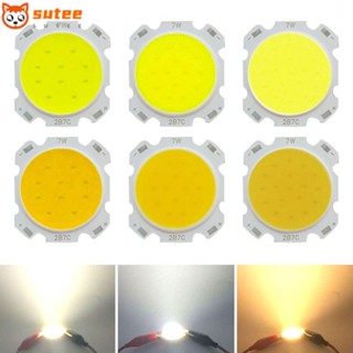 Sutee ไดโอดเปล่งแสง LED COB 28 มม. 5W 7W 9W สีขาวอบอุ่น อุปกรณ์เสริม สําหรับในร่ม