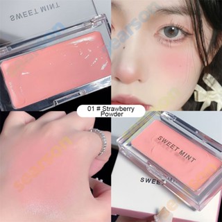 SWEET MINT Monochrome Blush Cream เอฟเฟ็กต์การแต่งหน้าติดทนนานช่วยเพิ่มสีผิว กันน้ำและกันเหงื่อ ปรับเปลี่ยนการแต่งหน้าให้เหมาะกับทุกสภาพผิว 【searson】 【searson】 【searson】