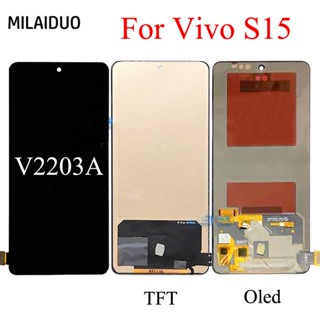 แผงหน้าจอสัมผัสดิจิทัล LCD OLED TFT สําหรับ Vivo S15 V2203A iQOO Neo6 SE V2199A