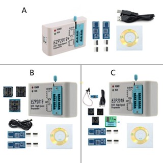 Yu ZP2019 ชิปแฟลชไบโอส USB SPI ความเร็วสูง รองรับชิป 24 25 26 93 Series EEPROM พร้อมอะแดปเตอร์ EZP2019