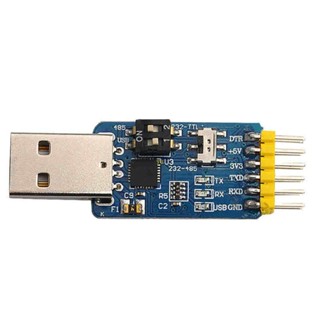 Yu CP2102 โมดูลอะแดปเตอร์ดาวน์โหลดสายเคเบิล USB 2 0 เป็น TTL เป็นบอร์ดอนุกรม 5V 3 3V Debugger TO 485 232 รองรับ Win10