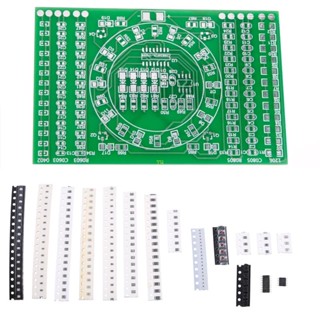 Yu SMD แผงวงจรอิเล็กทรอนิกส์ มีไฟกระพริบ LED สําหรับฝึกบัดกรี