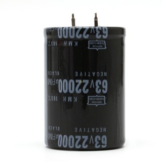 Yu ตัวเก็บประจุอลูมิเนียมไฟฟ้า 22000UF 63V 105°ขนาด C 35x50 มม. ทรงกระบอก