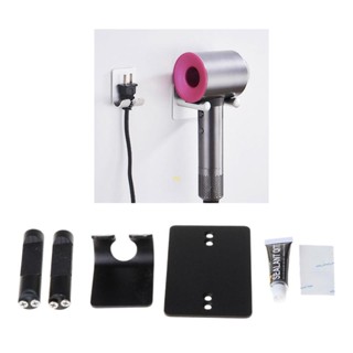 Metal Wall Mount Bracket Punch-free Storage Hook Hanger for Hair Dryer