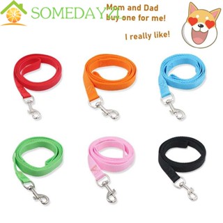 Somedayzl สายจูงสุนัข 120 ซม. * 1.5 ซม. เข็มขัดนิรภัย กลางแจ้ง วิ่ง สุนัข ลูกสุนัข ลูกแมว สายรัดเข็มขัดสัตว์เลี้ยง เชือกลาก