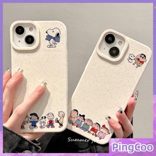 Pingcoo - เข้ากันได้สำหรับ เคส iphone 11 เคสไอโฟน เคสไอโฟน11 เป็นมิตรกับสิ่งแวดล้อมย่อยสลายได้สีขาวกรณีนุ่มป้องกันการกระแทกที่เรียบง่ายการ์ตูนเด็กสุนัขเข้ากันได้กับ iPhone 14 PRO MAX 13 PRO MAX 12 PRO MAX XR XS 7 8