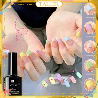 ✧Ready Stcok Ruieofian Macaron Color Series ยาทาเล็บเจล Dopamine Candy Series สีนู้ดส่องไฟกาวเล็บสำหรับเล็บ Shop 10ml สูง