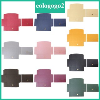 Cologogo2 ซองจดหมายกระดาษเปล่า ลายหัวใจ ขนาดเล็ก สไตล์เรโทร สําหรับใส่เชิญงานแต่งงาน ปาร์ตี้ 10 ชิ้น