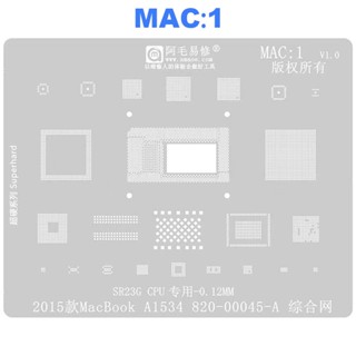 แผ่นฉลุลาย BGA สําหรับ Macbook MAC Pro A1534 A1706 A1707 A1989 A1990 A2159 A1932 T2 CD3217 339S00616 M1 CPU SSD DDR WIFI IC