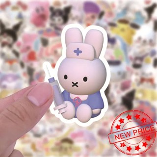 SANRIO สติกเกอร์ Pvc ลายการ์ตูนสุนัขน่ารัก 3D กันน้ํา สําหรับติดตกแต่งสมุดโน้ตบุ๊ก พุดดิ้ง Lomita C7B2 100 ชิ้น