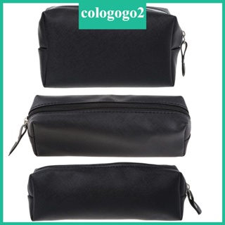 Cologogo2 กระเป๋าหนัง ความจุขนาดใหญ่ สําหรับใส่เครื่องเขียน ปากกา ดินสอ