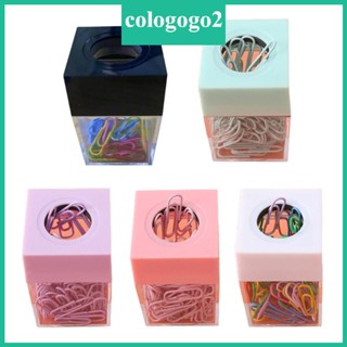 Cologogo2 ที่วางกระดาษ แบบแม่เหล็ก ทรงสี่เหลี่ยม อุปกรณ์เสริม สําหรับโต๊ะทํางาน สํานักงาน