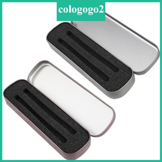 Cologogo2 กล่องใส่ปากกาฟองน้ําในตัว ขนาดเล็ก พร้อมช่องใส่ปากกา 2 ช่อง สําหรับนักธุรกิจ