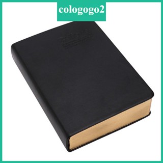 Cologogo2 สมุดโน๊ตไดอารี่ ปกหนัง แบบหนา สไตล์วินเทจคลาสสิก