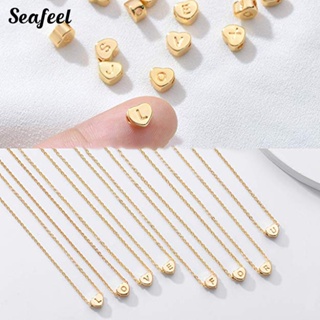 Seafeel สร้อยคอโซ่เหล็กไทเทเนียม จี้รูปหัวใจ เครื่องประดับแฟชั่นสตรี