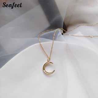 Seafeel สร้อยคอ จี้รูปดวงจันทร์ เครื่องประดับสตรี