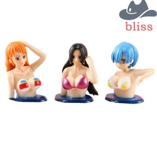 Bliss Rem โมเดลฟิกเกอร์ PVC รูปการ์ตูน Boa Hancock Nami Chest Shaking ของขวัญวันเกิด ของเล่นสําหรับเด็ก