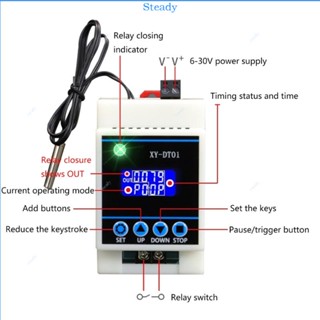 เครื่องควบคุมอุณหภูมิความชื้นดิจิทัล XY-DT01 รีเลย์ 30A