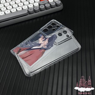 เคสโทรศัพท์ซิลิโคน แบบนิ่ม ลายการ์ตูนดาบพิฆาตอสูร ป้องกันเลนส์ กันกระแทก สําหรับ Samsung S23 Ultra S22 Plus S21 S20 FE A30 A32 4G A03 Core