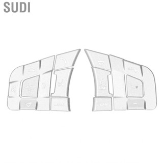 Sudi Fit for Jaguar XE XF XJL XFL FPace X760 X260 X761 10Pcs Car Interior Accessory Steering Wheel Button Cover Trim Aluminium Alloy