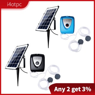 I4otpc เครื่องปั๊มอากาศ พลังงานแสงอาทิตย์ 3 โหมด สําหรับบ่อปลา สวนหลังบ้าน ไฮโดรโปนิก