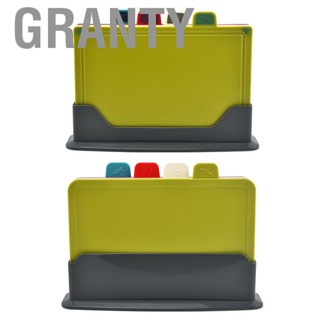 Granty 4pcs  Classification Chopping Boards PP TPR Portable Non Slip Cutting Kitchen Tools