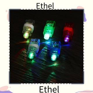 Ethel1 แหวนไฟ LED เรืองแสง ลายการ์ตูน 5 10 ชิ้น