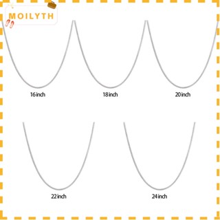 Moilyth สร้อยคอโซ่งู เงินแท้ 925 เครื่องประดับแฟชั่น สไตล์พังก์