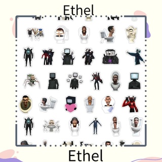 Ethel1 สติกเกอร์ PVC ลายกราฟฟิตี้สัตว์ กันน้ํา สําหรับติดตกแต่งห้องน้ํา DIY 120 ชิ้น