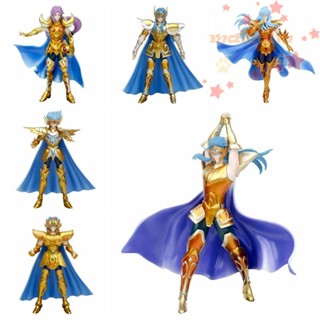 Malcolm โมเดลฟิกเกอร์การ์ตูนอนิเมะ Camus Cancer Leo Aiolia Aquarius Saint Seiya ผ้าตํานาน สีทอง ของเล่นสําหรับเด็ก