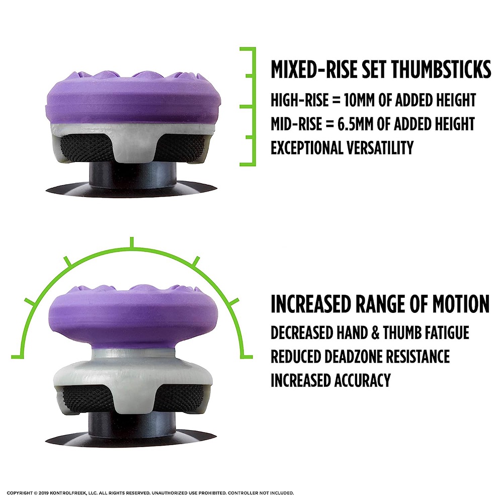 Kontrol&freek CQC FPS KF Freek ปุ่มกดนิ้วหัวแม่มือ สําหรับ Playstation 4 Playstation 5 Controller PS4 PS5