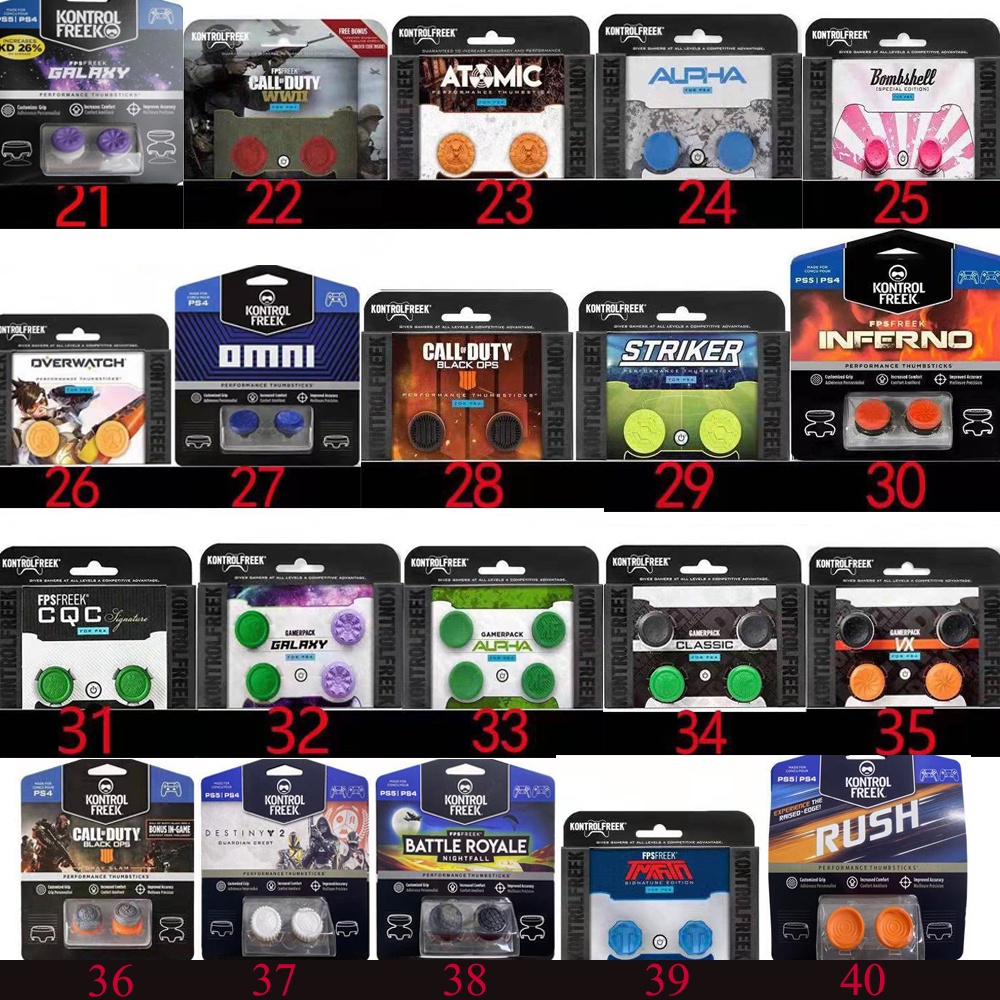 Kontrol&freek CQC FPS KF Freek ปุ่มกดนิ้วหัวแม่มือ สําหรับ Playstation 4 Playstation 5 Controller PS4 PS5