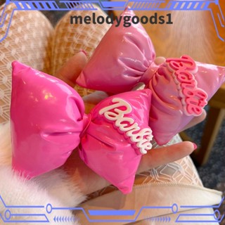 Melodygoods1 กิ๊บติดผม ประดับโบว์ ขนาดใหญ่ สีชมพู หรูหรา แฟชั่น สําหรับตุ๊กตาบาร์บี้