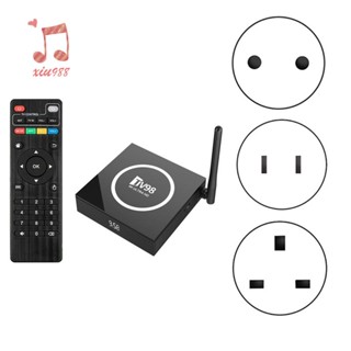 กล่องทีวี เครื่องเล่นมีเดีย TV98H 2G+16G Allwinner H313 2.4G WIFI Android 12 Smart TV Box 4Kx2K TV98 ทนทาน ปลั๊ก EU