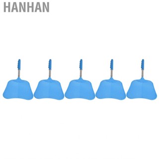 Hanhan 5Pcs Fly Swatter Blue Lightweight Flexible Convenient Thickened Racket With