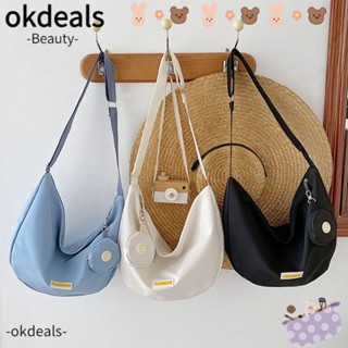 Okdeals กระเป๋าสะพายไหล่ สะพายข้าง ไนล่อน แฟชั่น ลําลอง