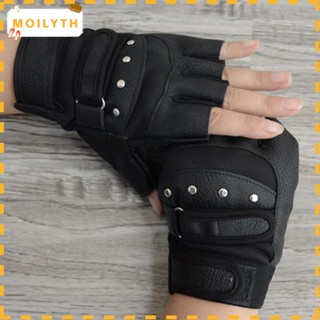 Moilyth ถุงมือหนัง ประดับหมุด