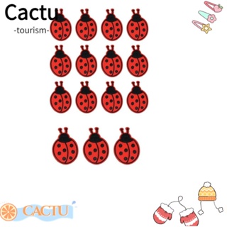 Cactu แผ่นแพทช์ ปักลายดาว 7 ดวง ขนาด 6*5.7 ซม. สีแดง สําหรับเย็บปักถักร้อยเสื้อผ้า 15 ชิ้น