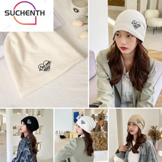 Suchenth หมวกบีนนี่ สีพื้น น่ารัก คุณภาพสูง ฤดูใบไม้ร่วง สําหรับผู้หญิง / ผู้ชาย