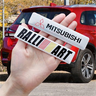 สติกเกอร์อลูมิเนียม 3D สําหรับติดตกแต่งรถยนต์ Mitsubishi Auto Parts