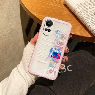 ใหม่ ขายดี เคสโทรศัพท์มือถือ ซิลิโคนนิ่ม TPU ใส กันรอยกล้อง ลายการ์ตูนหมีน่ารัก แฟชั่น สําหรับ OPPO A58 A78 A98 A57 Reno 10 Pro+ Pro 8Z 8 5G A58