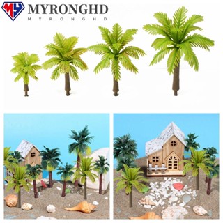 Myronghd โมเดลต้นมะพร้าว ต้นปาล์ม พลาสติก DIY สําหรับตกแต่งบ้าน 10 ชิ้น