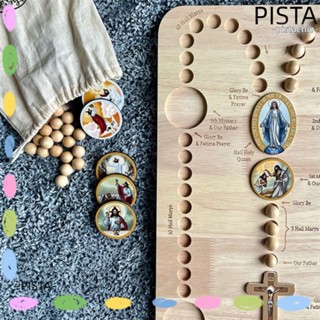 Pista ถาดไม้ เรียบง่าย สําหรับทําเครื่องประดับ DIY