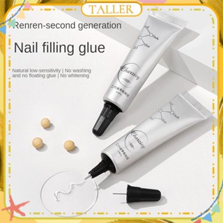 ✧Ready Stcok Charzieg Nail Art Caulking Gel Non Wash Super Strong Sticky Drill No-flow Transparent Phototherapy กาวแต่งเล็บสำหรับร้านเล็บ 15g TALLER